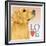 Golden Retriever Love-Tomoyo Pitcher-Framed Giclee Print