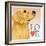 Golden Retriever Love-Tomoyo Pitcher-Framed Giclee Print