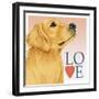 Golden Retriever Love-Tomoyo Pitcher-Framed Giclee Print