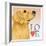 Golden Retriever Love-Tomoyo Pitcher-Framed Giclee Print