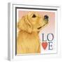 Golden Retriever Love-Tomoyo Pitcher-Framed Giclee Print