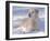 Golden Retriever Lying in Snow, USA-Lynn M. Stone-Framed Photographic Print