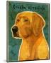 Golden Retriever (NEW)-John W^ Golden-Mounted Art Print