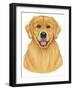 Golden Retriever Portrait-Tomoyo Pitcher-Framed Giclee Print