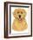 Golden Retriever Portrait-Tomoyo Pitcher-Framed Giclee Print