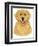 Golden Retriever Portrait-Tomoyo Pitcher-Framed Giclee Print