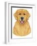 Golden Retriever Portrait-Tomoyo Pitcher-Framed Giclee Print