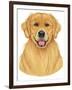 Golden Retriever Portrait-Tomoyo Pitcher-Framed Giclee Print