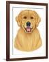 Golden Retriever Portrait-Tomoyo Pitcher-Framed Giclee Print