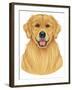 Golden Retriever Portrait-Tomoyo Pitcher-Framed Giclee Print