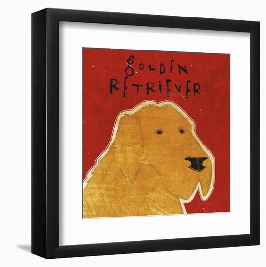 Golden Retriever (square)-John W^ Golden-Framed Art Print