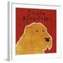 Golden Retriever (square)-John W^ Golden-Framed Art Print