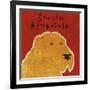 Golden Retriever (square)-John W^ Golden-Framed Art Print