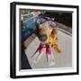 Golden Retriever Wearing Scuba Gear-DLILLC-Framed Photographic Print