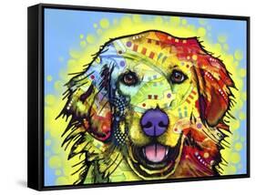 Golden Retriever-Dean Russo-Framed Stretched Canvas