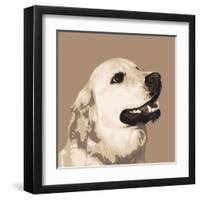 Golden Retriever-Emily Burrowes-Framed Art Print