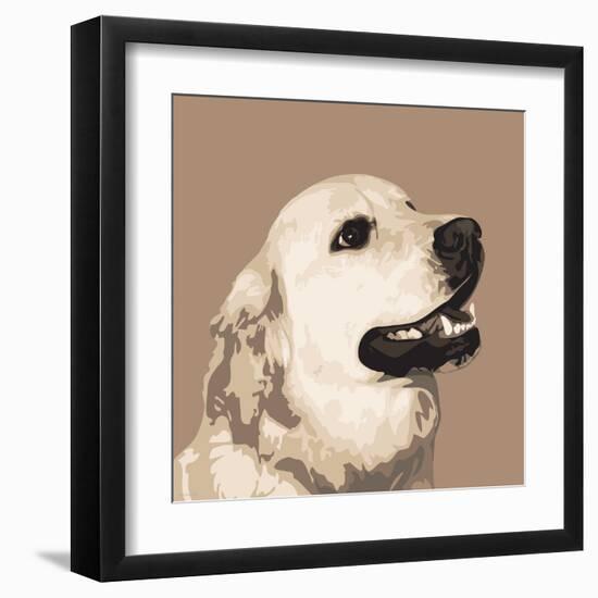 Golden Retriever-Emily Burrowes-Framed Art Print