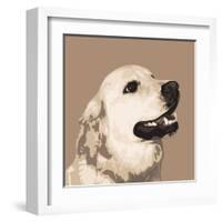 Golden Retriever-Emily Burrowes-Framed Art Print