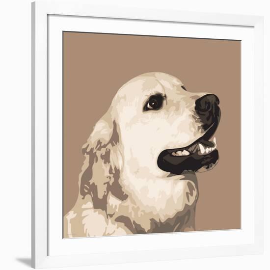 Golden Retriever-Emily Burrowes-Framed Art Print