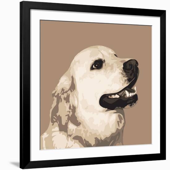 Golden Retriever-Emily Burrowes-Framed Art Print