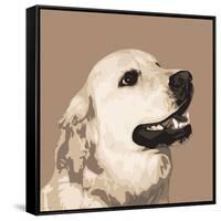 Golden Retriever-Emily Burrowes-Framed Stretched Canvas