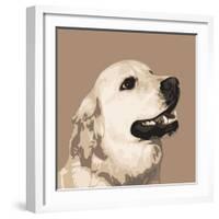 Golden Retriever-Emily Burrowes-Framed Art Print