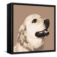 Golden Retriever-Emily Burrowes-Framed Stretched Canvas