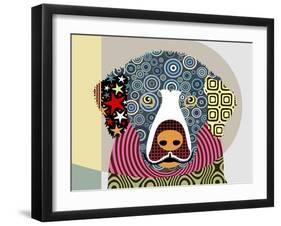 Golden Retriever-Lanre Adefioye-Framed Giclee Print