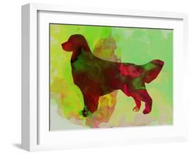 Golden Retriever-NaxArt-Framed Art Print