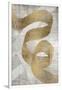 Golden Ribbon 1-Denise Brown-Framed Art Print