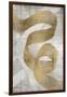 Golden Ribbon 1-Denise Brown-Framed Art Print