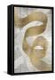 Golden Ribbon 1-Denise Brown-Framed Stretched Canvas