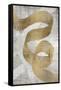 Golden Ribbon 1-Denise Brown-Framed Stretched Canvas