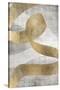 Golden Ribbon 2-Denise Brown-Stretched Canvas