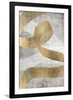 Golden Ribbon 2-Denise Brown-Framed Art Print