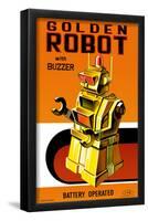 Golden Robot-null-Framed Poster