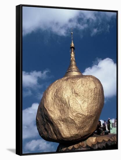 Golden Rock, Myanmar-null-Framed Stretched Canvas