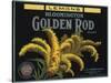 Golden Rod Brand - Bloomington, California - Citrus Crate Label-Lantern Press-Stretched Canvas