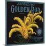 Golden Rod Brand - Escondido, California - Citrus Crate Label-Lantern Press-Mounted Art Print