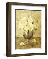 Golden Roses I-John Seba-Framed Art Print