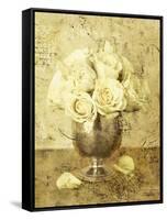 Golden Roses I-John Seba-Framed Stretched Canvas