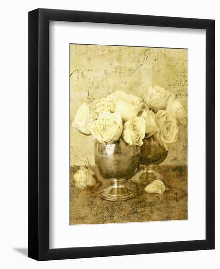 Golden Roses II-John Seba-Framed Art Print