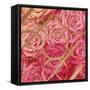 Golden Roses-OnRei-Framed Stretched Canvas