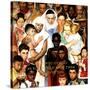 "Golden Rule" (Do unto others), April 1,1961-Norman Rockwell-Stretched Canvas