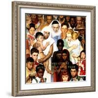 "Golden Rule" (Do unto others), April 1,1961-Norman Rockwell-Framed Giclee Print