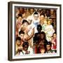 "Golden Rule" (Do unto others), April 1,1961-Norman Rockwell-Framed Giclee Print