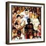 "Golden Rule" (Do unto others), April 1,1961-Norman Rockwell-Framed Premium Giclee Print