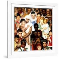 "Golden Rule" (Do unto others), April 1,1961-Norman Rockwell-Framed Premium Giclee Print