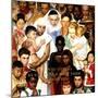 "Golden Rule" (Do unto others), April 1,1961-Norman Rockwell-Mounted Premium Giclee Print