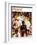 "Golden Rule" (Do unto others) Saturday Evening Post Cover, April 1,1961-Norman Rockwell-Framed Premium Giclee Print